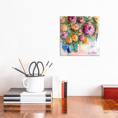 Bouquet Of Joy by Julia Badow - Wrapped Canvas Painting