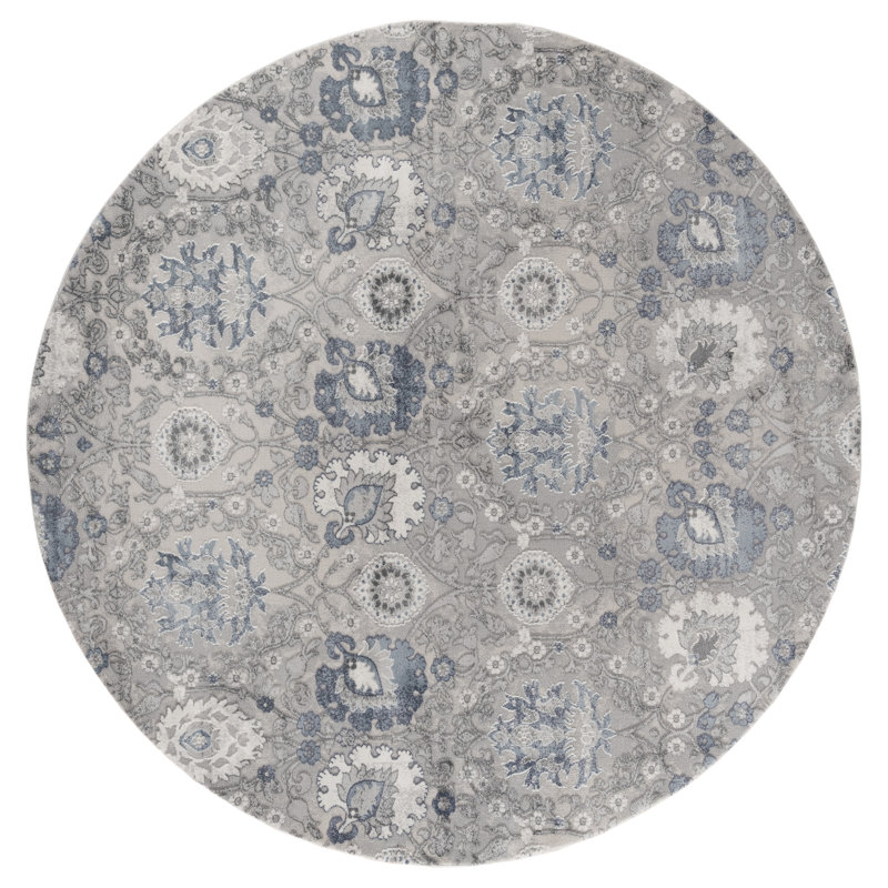 Tapis gris Askov, Rond 7 pi 10 po
