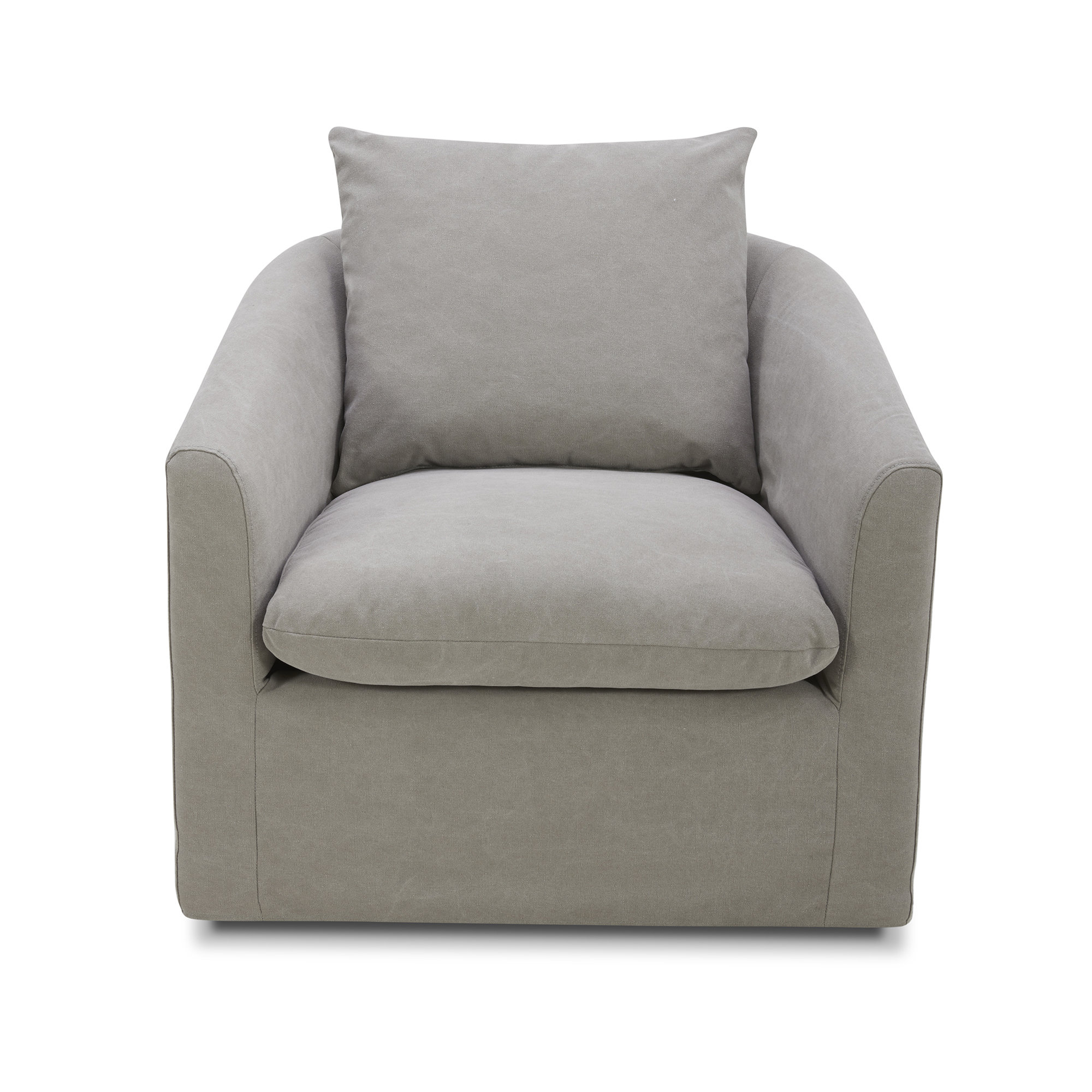 Menta Upholstered Swivel Barrel Chair & Reviews Birch Lane
