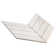 Saroshi 11.02 in. x 11.22 in. Polished Porcelain Marble Look Heringbone Floor and Wall Mosaic Tile