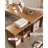 Solid Wood L-shaped Desk with Baffle-201768074