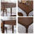 Retro Nut-Brown Rectangular Solid Wood Dining Table