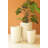 SET OF THREE STONE COMPOSITE PLANTERS