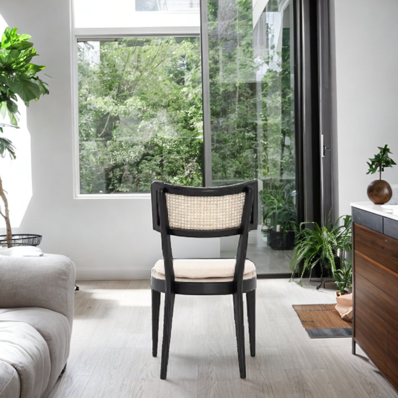 Chaise de salle à manger Anit, Noir