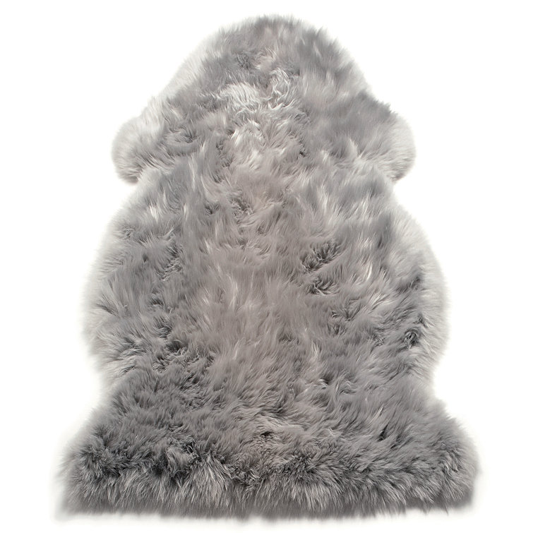 Koby Solid Colour Sheepskin Area Rug