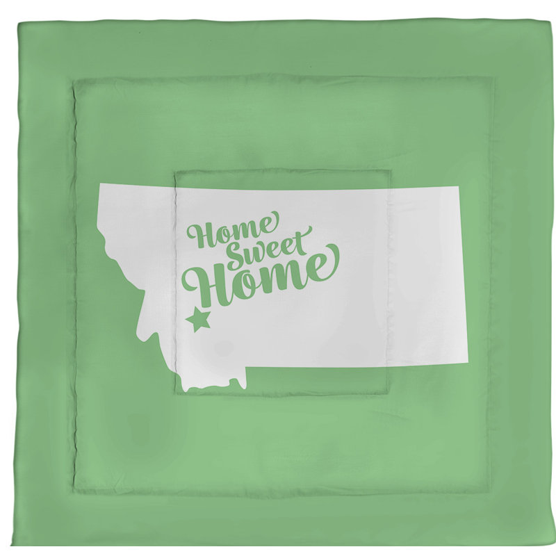 Butte Modern & Contemporary Polyester Percale Comforter, King Comforter, Green