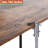 L-Shaped Metal Base Computer Desk
