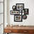 Cross Accent Mixed Opening Collage Picture Frame Set, Wall Gallery Decor