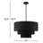 Bertan 4-Light Dimmable Adjustable Height Tiered Chandelier-2047410680-2047410663