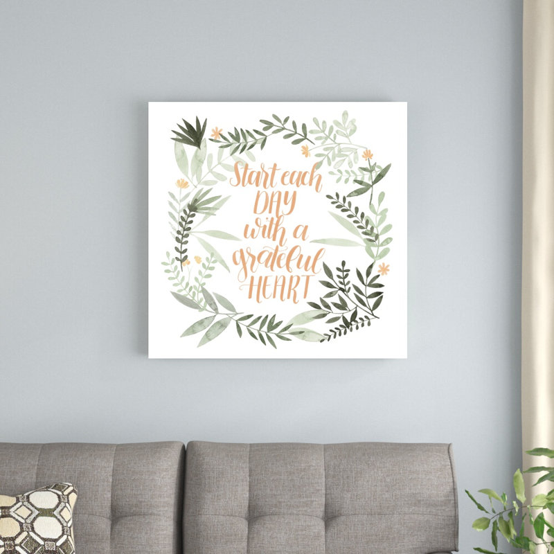 «Grateful I» par Grace Popp - reproduction d'art sur toile tendue, H 20 po x l 20 po