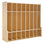 8-Section Kids Coat Locker, Wooden Toddler Cubby Storage Organizer with 16 Hooks & Anti-Tip Kit, Modern Kid Coat Cubbies with 16 Small Open Storage Boxes for Home, Kindergarten, Daycare, Natural