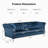 Ganyn 87" Velvet Rolled Arm Chesterfield Sofa-1703560415