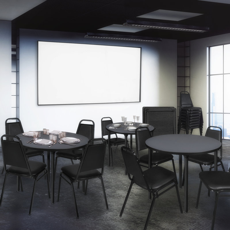 Plateau de table Regency Kee, H 29 po x L 48 po x l 48 po, gris