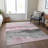 Machine Washable Indoor/Outdoor Xhevrie Pink Rug-1480223226