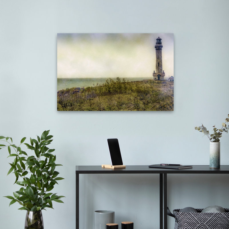 Phare de Pidgeon - art aquarelle paysage phare, H 16 po x l 24 po