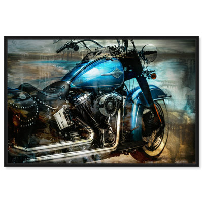 Ride Like a King Canvas Modern Mancave Art Prints by Notoriart