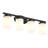 4-E26 Light Bulbs 26.3 inch Glass Shade Contemporary Vanity Light Fixture
