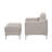 Upholstered Sofa With Ottoman