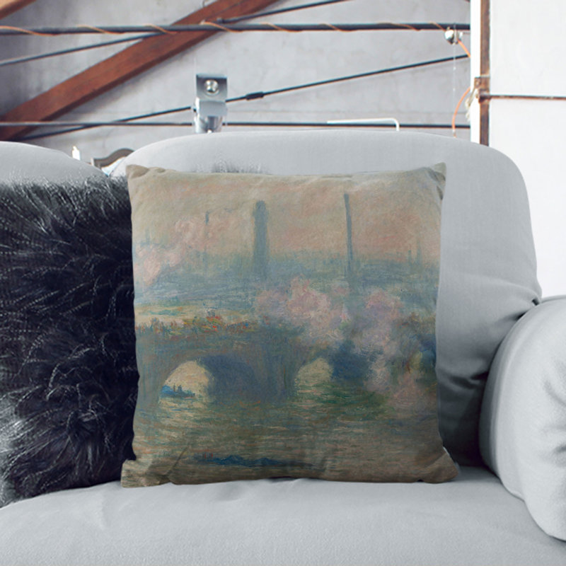 Waterloo Bridge in London Vol.3 Scatter Cushion, 55cm H x 55cm W x 20cm D