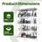 Anneliesse 4-Shelf Glass Display Cabinet with Mirrored Back, 3-Column Tempered Glass Display Case-133601477