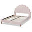 Grand lit plateforme tapissier Mileno