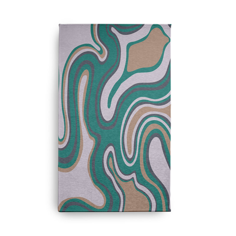 Chenille Abstract Indoor / Outdoor Rug