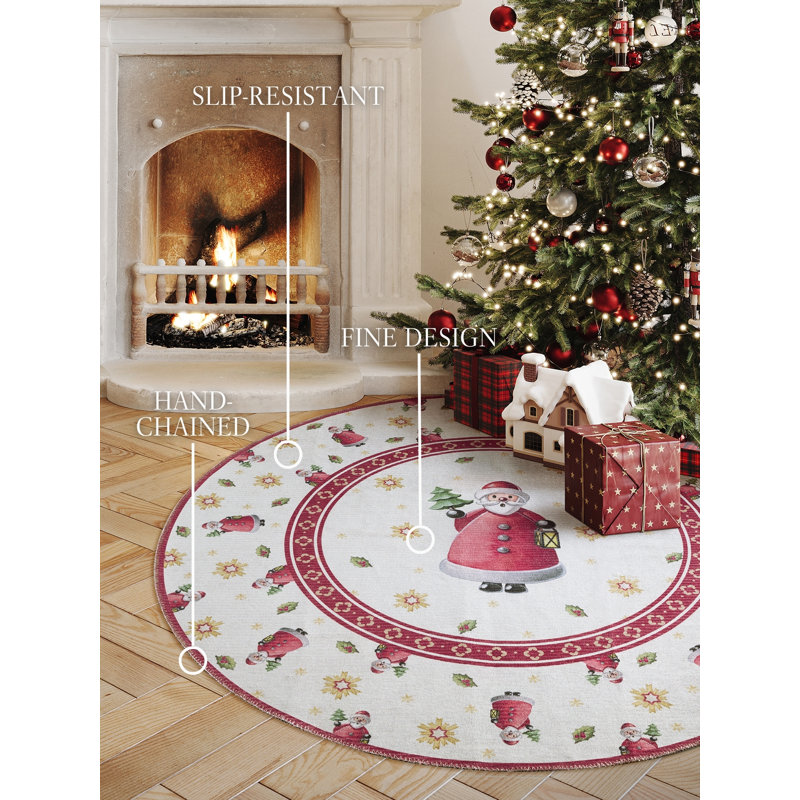 Villeroy & Boch Toy's Delight Limited Edition Santa Claus - Christmas Tree Rug Round, Xmas Tree Decorations, Christmas Holiday, Christmas Tree Collar