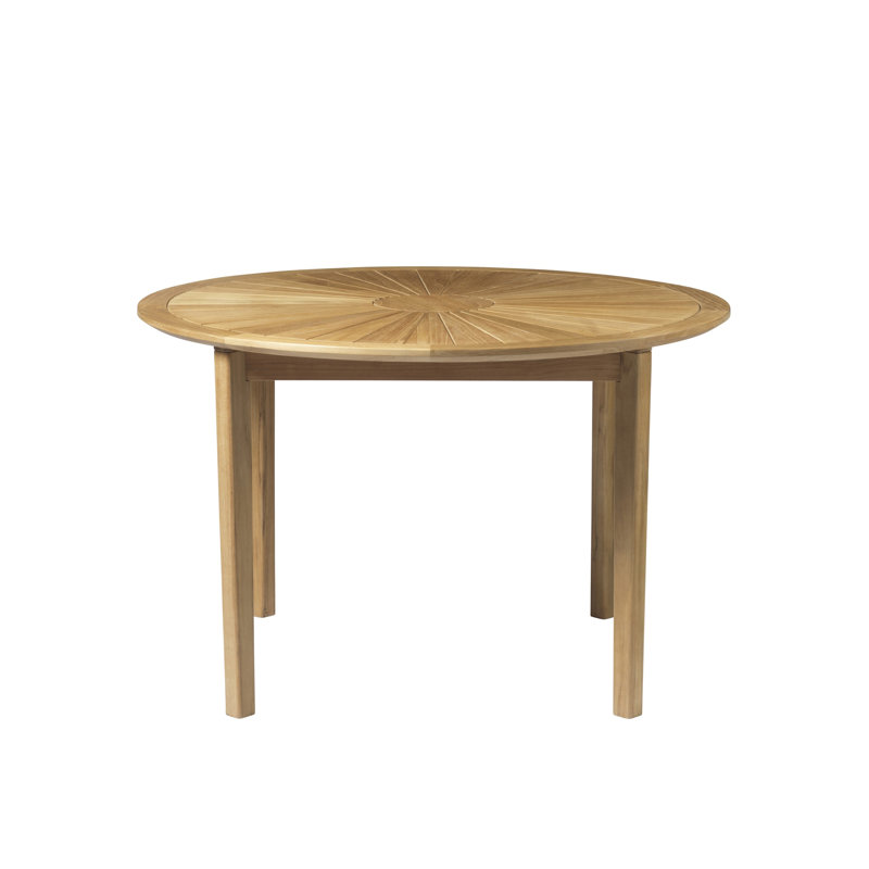Sammen Outdoor Round Teak Garden Table