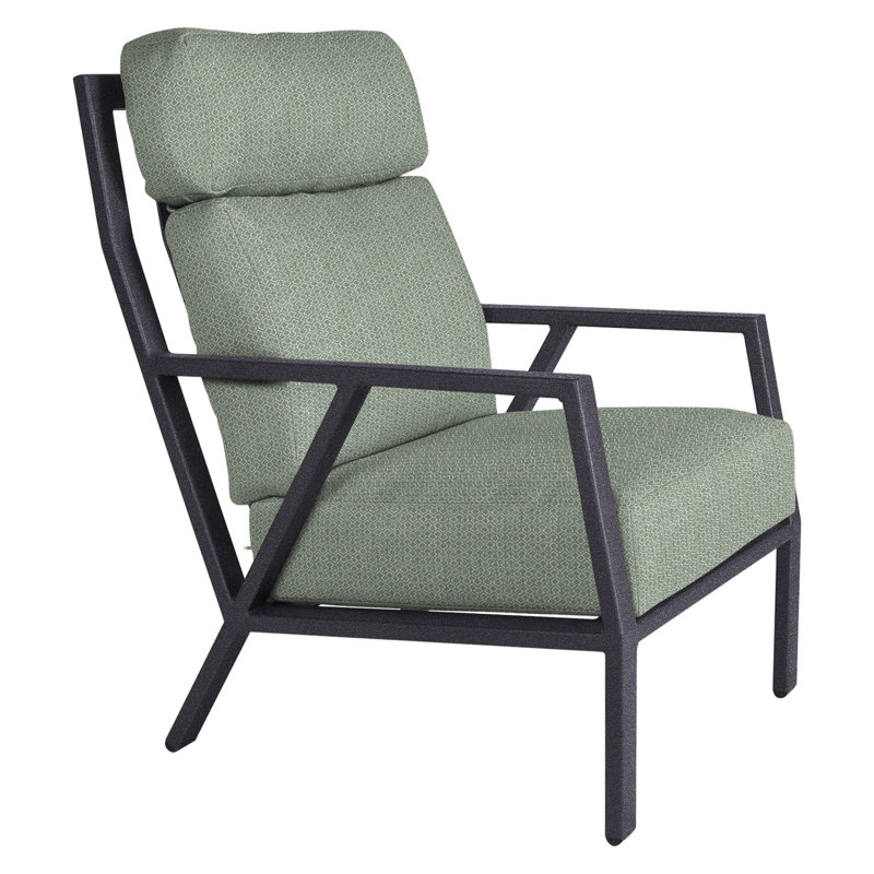 Aris Outdoor Lounge Chair, Graphite, Flagship Stone Sunbrella®