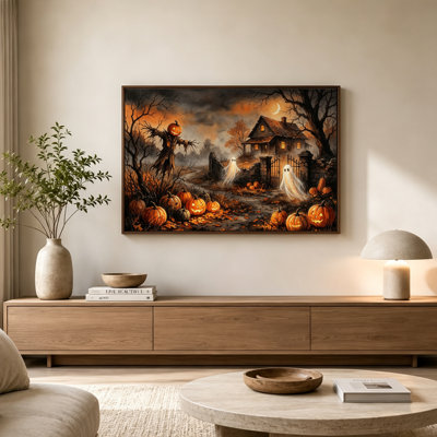 Art d'Halloween avec citrouille d'Halloween