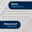 Panneau mural en PVC souple 19,7 "x 40,6" en PVC souple blanc (paquet de 10)-124571487
