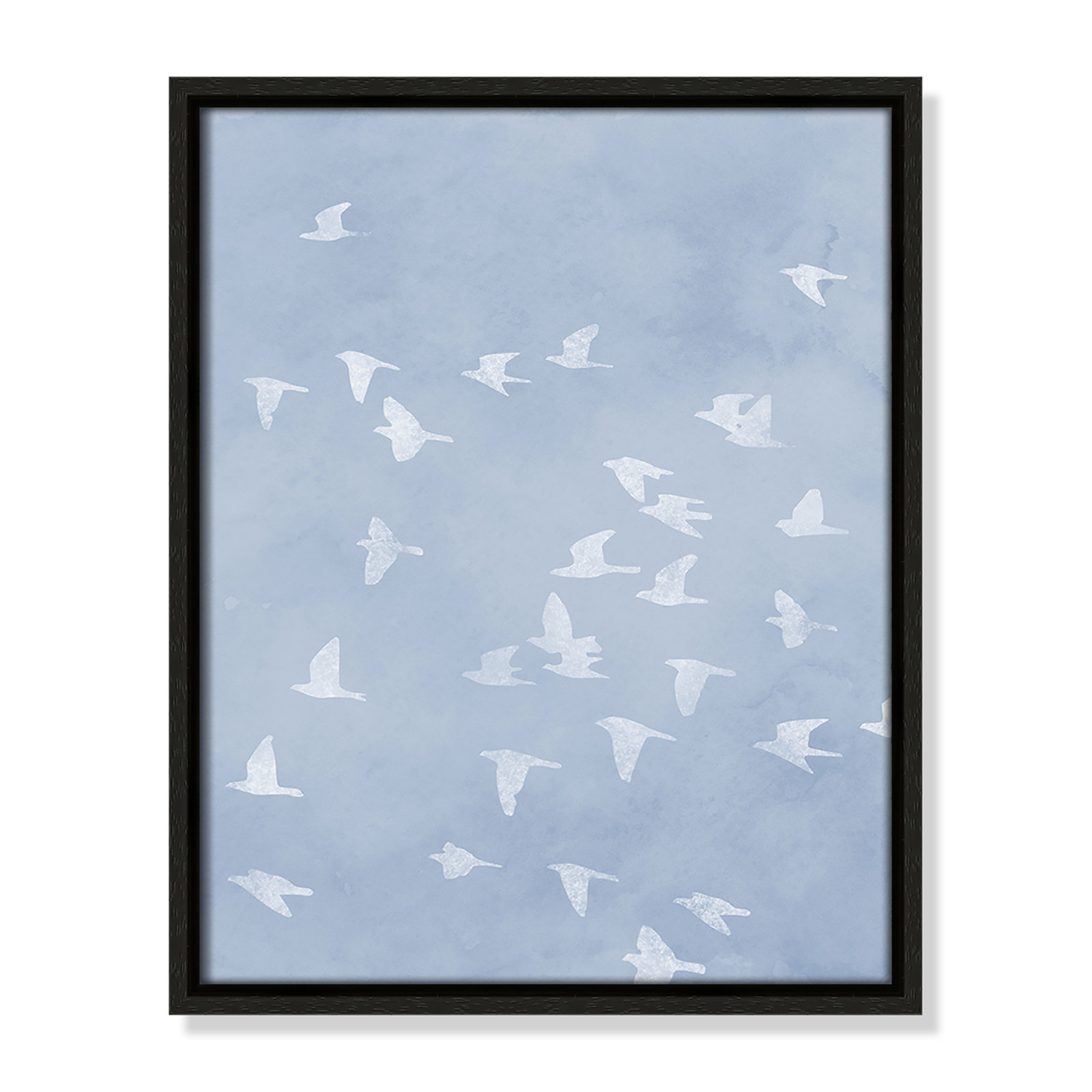 Flying Friends Print by Marcus Prime, 12.5'' W x 15.5'' H, Espresso Floater