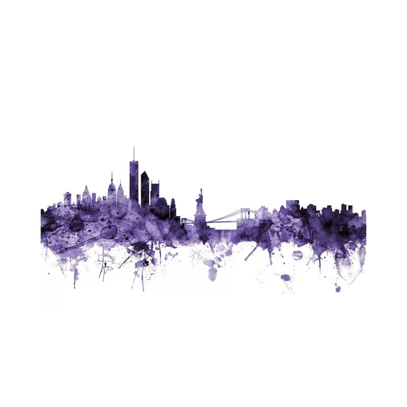 New York City Skyline II by Michael Tompsett - Wrapped Canvas Gallery-Wrapped Canvas Giclée, 152.5 cm H x 101.5 cm W