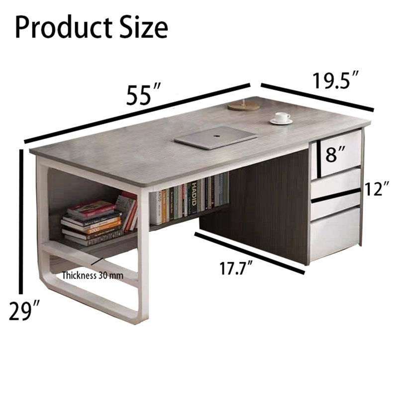 Metal Base Computer Desk