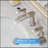 Bathroom Faucets For Sink 3 Hole Brushed Nickel 8 Inch Widespread Bathroom Sink Faucet With Pop Up Drain Double Lever Handle Faucet Bathroom Vanity Faucet Basin Mixer Tap Faucet With Hose-119318264