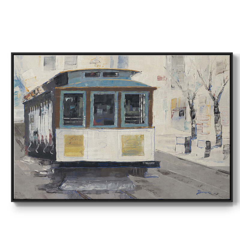 " Cable Town ", 27" H x 41" W x 2" D, Black Framed