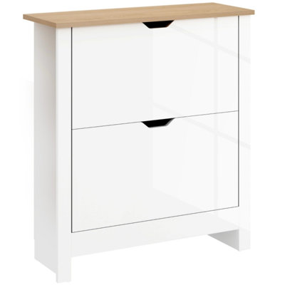 12 Pair Flip Down Shoe Storage
