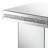 Square Mirrored Accent Side Table Silver