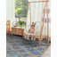 Tapis bleu tressé à la main Gleason-47758883
