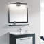 Éclairage pour meuble-lavabo noir moderne 23,6 po