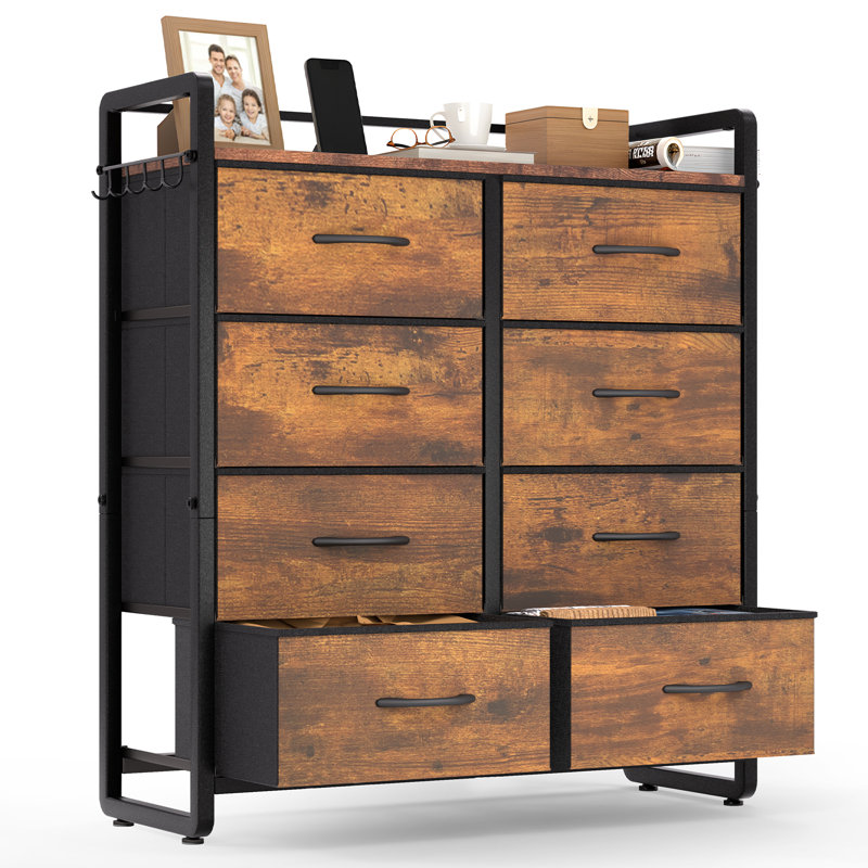 8 Drawer Storage Drawer, Brown