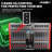 5 Core Audio Mixer 12 Channel DJ Soundboard USB Interface Bluetooth Mixing Console w Repeat Delay +48V