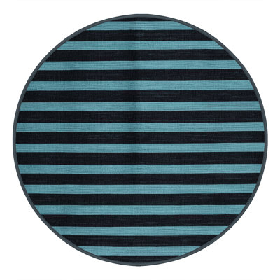 Machine Washable Horizontal Stripes Grey Area Rug