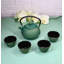 Ensemble de théière en fonte 27 oz Tetsubin Green