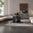Italian oval marble coffee table