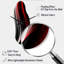 Horloge murale incurvée Kenry Red Black Infinite Ripples II - Waves-656126883