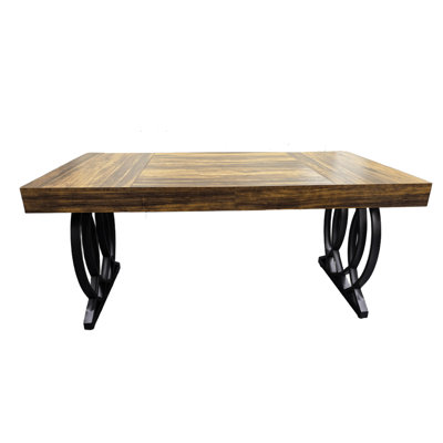 63" Executive Desk With Metal Base