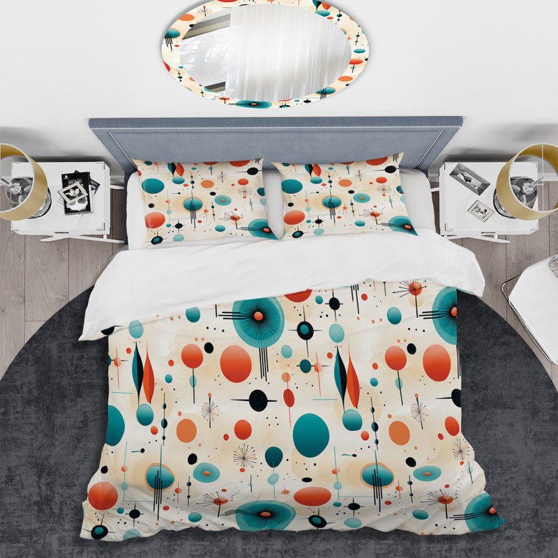 Ensemble de housse de couette en microfibre Aleksandar, Housse de couette pour très grand lit et 2 très