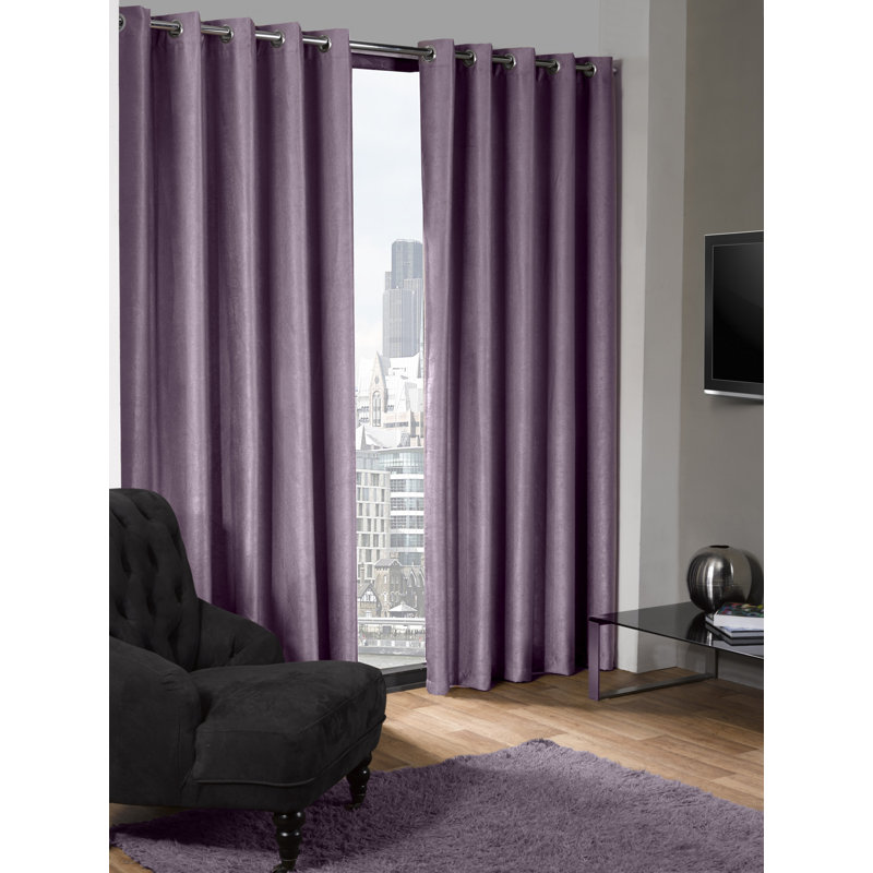 Kalyn Blackout Curtain, Silver, 229 W x 229 D cm