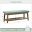 Polyester Upholstered Storage Bench-968571702